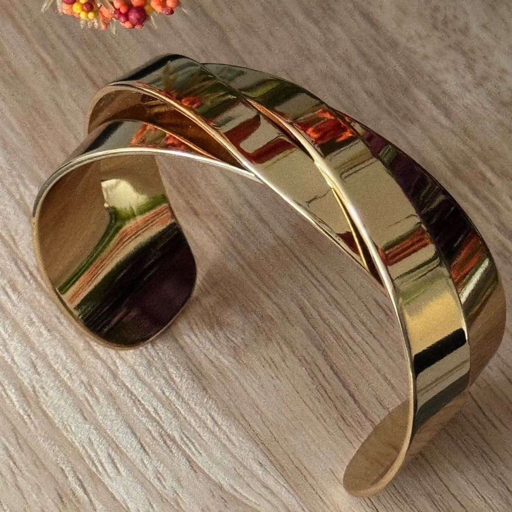 Jenny Bird Shiny Gold Open Cuff